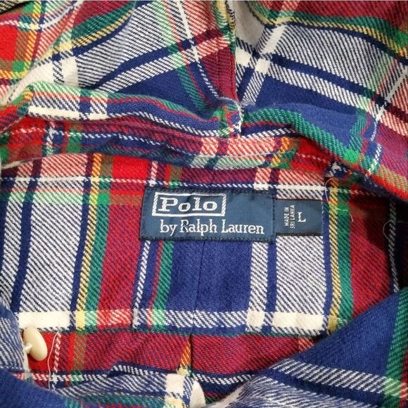 Polo Ralph Lauren Plaid Hoodie Size L - Picture 8 of 12